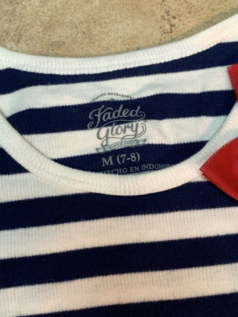 Red, White, Blue Girls Size 6/8 Shirts July 4th Girls Shirts Summer U10-20 - Picture 5 of 8